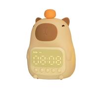 Luce Notturna Capibara - Sveglia Animale, Sveglia Educativa Per Bambini Con Sveglia G Cute | Lampada Per Bambini Per Adolescenti Graziosa Luce Notturna, Orologio Da Comodino Per Bambini, Raga
