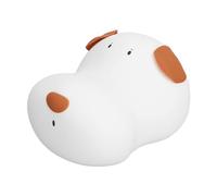 Luce Notturna Carina Decorativa a Forma di Cane Morbido Dimmerabile Facile da Usare Luce Notturna per Dormitorio in Silicone per Comodino