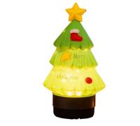 Luce notturna con albero di Natale, estetica vintage carina, lampada da notte da ufficio, con altoparlanti senza fili, per camera da letto, ufficio, soggiorno, camera da letto, comodino