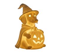 Luce notturna con cane fantasma, decorazione LED di Halloween con diversi stili, lampada spettrale a forma di animale per casa, feste, mensola del caminetto, regalo per gli amanti dei cani (giallo6)
