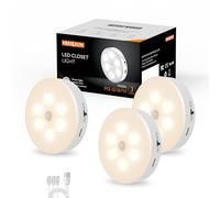 Luce notturna con sensore di movimento, 1000 mAh, senza fili, lampada da incasso da cucina, luce notturna senza fili, per scale, armadi, cucina, camera da letto, cameretta dei bambini (4000 K)