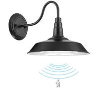 Luce Notturna con Sensore di Movimento, Applique da Parete A Batteria, Illuminazione da Parete A LED Non Cablata, Lampada da Parete Alimentata A Batteria, Lampada da Parete Nera da Fattoria per Inte