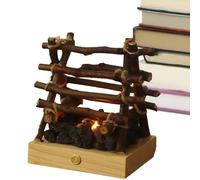 Luce notturna da campeggio - Lampada da tavolo realistica a fiamma, atmosfera accogliente, fuoco fosforescente finto, illuminazione decorativa per la casa utilizzata nella decorazione della camera da