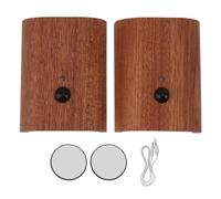 Luce Notturna del Corridoio del Sensore di Movimento, Rilevamento del Corpo Umano e Luce Notturna a LED a Doppia modalità Sensibile Alla Luce, Realizzata in Legno con Direzione