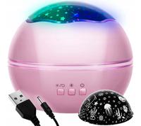 Luce notturna del proiettore RGB LED USB - Cambiamento Rosa Proceedings