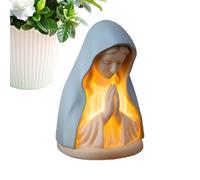 Luce notturna della Santa Maria - del comodino decorativo vergine, statua di illuminazione sacra, accessorio per scrivania di protezione per gli occhi morbida con aura serena | Illuminazione d