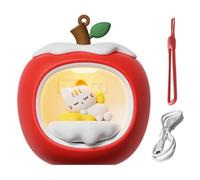 Luce Notturna Di Natale, Sicura E Adatta Ai Bambini, 9,7x8,6 Cm, Lampada Da Scrivania A Casa Di Frutta 3D Con Cordino, Luce A LED Ricaricabile, Decorativa Per La Parete Della Scuola Materna, Dormitori