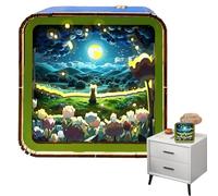 Luce Notturna di Puzzle in Legno, Luce Notturna di Puzzle Puzzle Luce Notturna Portatile Divertente Luce Notturna Dimmerabile, Decorazione Interni della Casa per Compleanno