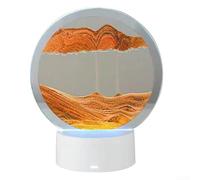 Luce notturna dinamica con pittura a sabbia, lampada decorativa a clessidra con sabbia fluente 3D per caffetterie e ristoranti