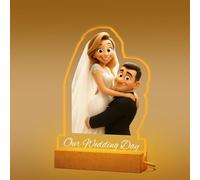 Luce notturna in acrilico personalizzata con foto e canzone, regalo personalizzato per matrimonio, San Valentino, compleanno per moglie, genitori, cornice unica d'amore e regalo dell'amicizia per