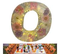 Luce notturna in resina floreale, 26 lettere, luce notturna floreale fatta a mano, per madre moglie, nome personalizzato, lampada creativa per feste di compleanno (O)