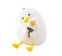 Luce Notturna in Silicone a Forma di Anatra Touch per Cameretta, Bambini, Mamme