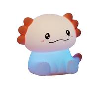 Luce Notturna In Silicone - Lampada LED A Forma Di Axolotl | Luce In Silicone Che Cambia Colore | Illuminazione Brillante E Carina Per La Camera Da Della Scuola Materna, Bagno, Lampada Da Comodi