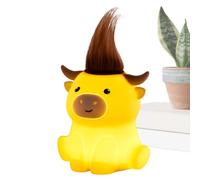 Luce notturna in silicone | Luce notturna bestiame con timer 20 min e 2 livelli di luminosità | Lampada decorativa per camera da | per casa, comodino, dormitorio universitario, inferno, camera