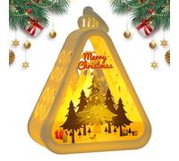Luce notturna invernale Impostare morbido incandescente a batteria | Lampada Veranda per Bambini Ragazzo Ragazza Indoor Outdoor Vacanze Soggiorno Davanzale