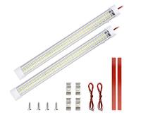 Luce Notturna LED Auto Iuminazione Interna 12V-85V Barra Lampada Illuminazione Universale con Interruttore per Auto, Camion, Camper, Furgone, Roulotte, Barca-2pcs