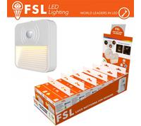 Luce Notturna LED Quadrata Sensore Movimento Plug-in con Espositore