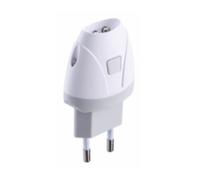 Electraline 58303 Torcia d'Emergenza Automatica con Funzione Luce di Cortesia, LED, Bianco