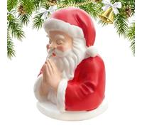 Luce Notturna Natalizia, Statuetta In Resina Per Meditazione, Scultura LED A Luce Calda, Ornamento Di Babbo Natale In Preghiera, Decorazione , Lampada Ambientale Da Tavolo, Per Display Sul Cami