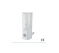 Luce notturna orientabile con sensore crepuscolare e spina 10A Electraline 58312