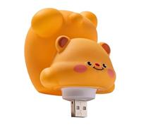 Luce Notturna Orso | Luce Notturna Animale Carina | Luce Notturna LED Orso Burro A Controllo Vocale USB | Luce Notturna Orso Del Cartone Animato | Lampada Da Notte Interattiva Per, Animali, Per La