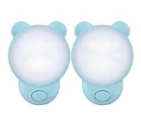 Luce notturna per bambini con presa e interruttore, lampada da comodino a LED per presa, adatta per camera da letto, 2 pezzi