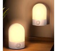Luce notturna per bambini con sensore di movimento, 2 pezzi, funzionamento a batteria, lampada da tavolo