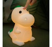 Luce notturna per bambini, luce notturna a forma di dinosauro per neonati, 7 colori e 3 livelli di luminosità, luce per allattamento regolabile, controllo touch e ricaricabile, lampada antiriflesso pe