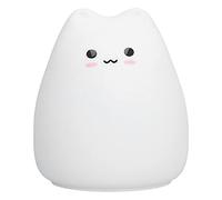 Luce Notturna Per Gatti Per Bambini, Lampada Per Gatti Alimentata a Batteria con Coda, Lampada a LED Per Gatti Simpatico Lampada in Silicone Lampada Colorata Che Cambia Colore Luce Notturna Atmosfera