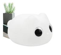 Luce notturna per gatto, luce notturna per gatto, lampada da scrivania ricaricabile in silicone, 800 mAh, carina, lampada da comodino decorativa per sala di controllo, luce notturna per ragazzi e