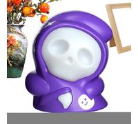 Luce notturna per Halloween, 3 colori, per Halloween, con ruote posteriori, decorazione interattiva, per scrivania, comodino, cameretta dei bambini, interni, bagno, corridoio, casa e bambini