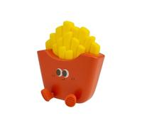 Luce notturna per patatine fritte - Lampada LED ricaricabile con 3 modalità di luminosità - Design fantasioso in silicone e ABS per cameretta dei bambini o decorazione divertente