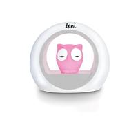Luce notturna personalizzata "Lou the Gufo" per bambini viola - Luce calda dimmerabile e rilassante per addormentarsi - Regali personalizzati Baby - Lampada notturna per bambini - ZAZU