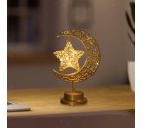 Luce notturna Ramadan Moon Star Light Eid Mubarak per il ristorante