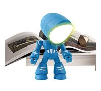 Luce notturna robot luce notturna LED animato | Compagno Robot per compagnia emotiva, camera da letto, lettura, San Valentino, Pasqua