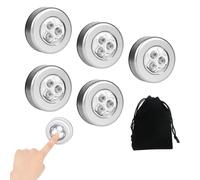 Luce Notturna Sensore Movimento,Luce a induzione Interna,5 Pezzi Luci per Armadi a LED,Luce per Armadi/Guardaroba,Luci Notturne Wireless per Cucina,Vetrina,Toletta,Corridoio,Alimentazione a Batteria