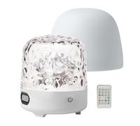 Luce Notturna Sensoriale, 16 Colori Lampada Comodino Ricaricabile Effetto Tramonto, LED Luci Notturne Sensoriali con Telecomando Altoparlante, Lampada Proiettore Wireless Oceano Decorazioni Stanza