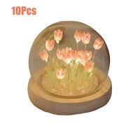 Luce notturna tulipano kit fai da te decorazione comodino artigianale rosa lampa