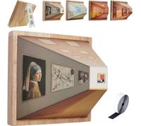 Luce notturna visiva 3D Naked Eye, luci LED con effetto visivo tridimensionale, lampada decorativa creativa da parete, regolazione dell'effetto luce a tre colori, design classico dell'opera d'arte