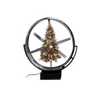 Luce olografica 3D impermeabile da parete for esterni, display a ventola con diodo emettitore, display con logo mono/bifacciale 3D olografico per le aziende(Single Side 60cm)