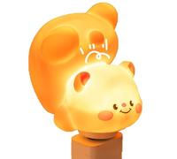 Luce 'orso, luce notturna carina | Controllo vocale a luce notturna per bambini USB che cambia colore a 7 colori | Simpatico orsetto per la cameretta dei bambini, lampada da comodino, lampada da notte