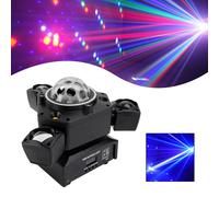 Luce Palco A LED A Tre Teste Con Fascio Luce Mobile E Laser DJ E Feste Discoteca