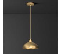 Luce Pendente Lampada a Sospensione Moderna Nordica per Interni in Ottone Industriale con Cupola in Rame per Isola Cucina Ristorante Sala da Pranzo Corridoio Plafoniera Dorata - 1 Confezione (B)