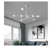 Luce Pendente, Lampadario a LED Moderno e Semplice for Studio, Ristorante, Cucina, Soggiorno, Camera da Letto, Creativo Nordico, Illuminazione for la casa(White 8 Heads)