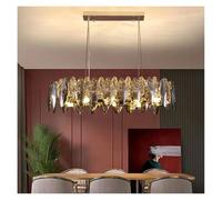 Luce Pendente, Lampadario di Cristallo di Lusso Moderno di Design Nordico, Illuminazione, plafoniera, Soggiorno, Arredamento for la casa, luci Pendenti a LED(RC dimming,Long 100cm)