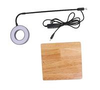 Luce per Acquario 10 W in Legno e Lega di Alluminio | Acquario e Piante in Vaso, Resa Colore Naturale, Risparmio Energetico e Lunga Durata