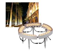 Luce Per Albero A LED Impermeabile IP65, DC 24V Uplight Per Esterni Con Lente Antiabbagliante, Alloggiamento In Alluminio Per Percorso In Giardino(5 lights)