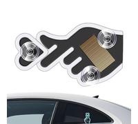 Luce Per Auto A Cuore - 4,33x2,56 Pollici Lampada Wireless Romantica Dal Design Gestuale | Design Gestuale Luce Ambientale Per Auto Solare Con Sensore Di Vibrazione, Per Donna Uomo Finestra Tr