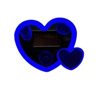 Luce per auto a forma di cuore: neon solare a LED, bagliore della finestra triangolare, accento interno ambientale | di illuminazione decorativa per veicoli progettato per stile universale