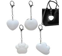 Luce per borsa, 4 pezzi, con sensore touch, simpatica lampada a forma di cuore, luce da borsa, per la notte, per feste, viaggi, pendolari, appuntamenti, compleanni, donne e ragazze